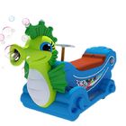 おかしい子供のアーケード機械おもちゃの馬の電池式の打撃の泡歩行か乗車