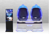 2座席シミュレーターのジェット コースターのスパルタ9D VRの卵の映画館